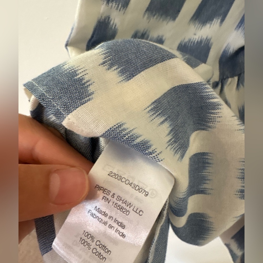 VERONICA BEARD Zee Ikat Dress in Ecru Multi - Picture 8 of 9